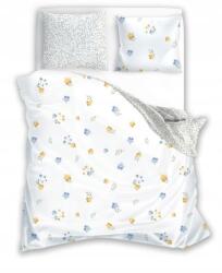 Faro Ágyneműhuzat 220x200 fehér színes levelek virágok Nyári álom (1522873)