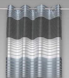  Gurulós függöny, Genny, kol. ezüst/fekete, 140x2 (449370/69/140*250)