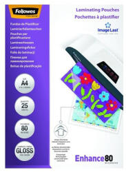 Fellowes Lamináló fólia FELLOWES A/4 80 mikron fényes 25/csom (5396205) - fotoland