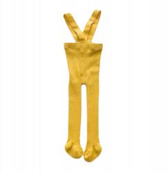 MilaBaby Csecsemő harisnyanadrág harisnyatartó mustársárga M 6 (#C620 I-2)