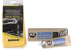 K2 ALUCHROM fémpolírozó paszta + törlőkendő