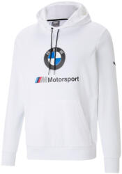 PUMA BMW M Motorsport Essentials férfi kapucnis pulóver, fehér