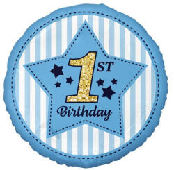  Első születésnap Blue fólia lufi 36 cm