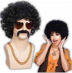 GoDan Afro Paróka Fekete Haj Göndör Party Jelmez Szilveszterre (PY-MAFCZ)