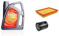 Eneos Suzuki Swift III 2005-2010.09 olajcsere szett 1.3-1.5 benzin - levegőszűrő, olajszűrő, Eneos Premium Plus 10w30 4L (13780-62J00, 16510-61A01)