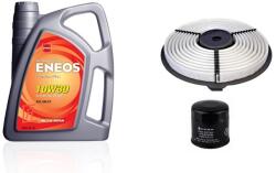 Eneos Suzuki Swift olajcsere szett 1.0 2003-ig levegőszűrő, olajszűrő, Eneos Premium Plus 10w30 4L (13780-86000, 16510-82703)