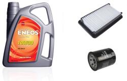 Eneos Suzuki Sx4 olajcsere szett 1.5-1.6 benzin 2009.08-ig levegőszűrő, olajszűrő, Eneos Premium Plus 10w30 4L (13780-79J00, 16510-61A01)