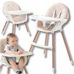 Omna Baba etetőszék gyerekeknek 3az1ben tálca asztal ülés övek (High chair)