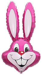 Godan Pink Rabbit, Rózsaszín Nyuszifej fólia lufi 36 cm (MLG965215)
