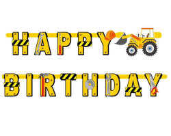 Godan Építkezés Building Blocks Happy Birthday felirat 220 cm (MLG154252)