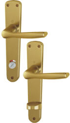 HOPPE MILANO hosszúpajzsos biztonsági kilincsgarnitúra WC 90, 30-49 mm, bronz eloxált (SCH-102229568)