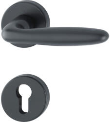 HOPPE VERONA rozettás kilincsgarnitúra 37-47 mm fekete matt PZ (SCH-102204634)