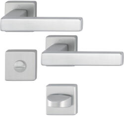 HOPPE AUSTIN rozettás kilincsgarnitúra nemesacél matt WC (SCH-102291399)