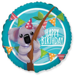 Godan Happy Birthday Koala fólia lufi 46 cm (MLG302448)