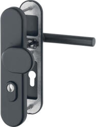 HOPPE AMSTERDAM biztonsági gomb/kilincs garnitúra PZ88 62-72 mm fekete (SCH-102289192)