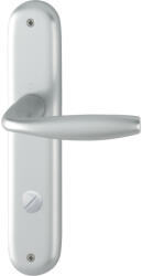 HOPPE NEW YORK Hosszúpajzsos Kilincsgarnitúra WC 35-45mm ezüst eloxált (SCH-102222026)