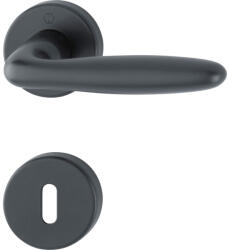 HOPPE VERONA rozettás biztonsági kilincsgarnitúra 37-47 mm fekete matt BB (SCH-102204633)