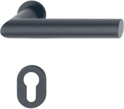 HOPPE AMSTERDAM rozettás kilincsgarnitúra mini 40-50 mm fekete matt PZ (SCH-102204331)