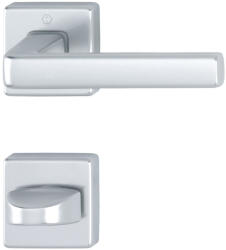 HOPPE DUBLIN rozettás kilincsgarnitúra szögletes ezüst eloxált WC (SCH-102203673)