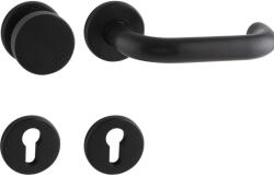 HOPPE PARIS rozettás biztonsági váltógarnitúra 37-42 mm fekete matt (SCH-102204297)