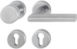 HOPPE Amsterdam Rozettás Gomb/kilincs Garnitúra 37-42 mm Acél Matt (SCH-102289190)
