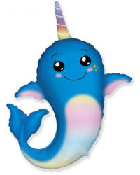 Godan Narwhal, Narvál fólia lufi 36 cm (MLG321340)