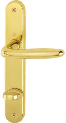 HOPPE ROISSY Hosszúpajzsos biztonsági kilincsgarnitúra WC90 polírozott sárgaréz jobbos (SCH-102237786)