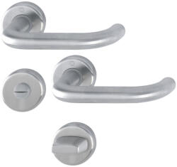 HOPPE BADEN rozettán kilincsgarnitúra 39-46 mm nemesacél matt WC (SCH-102205475)