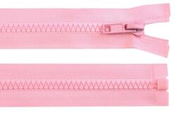 Fashion Műanyag fogú, bontható cipzár kabátba, 5mm, 60cm hosszú, 590314, rózsaszín