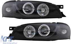KITT Lightning Angel Eyes Headlights suitable for Subaru Impreza I GM, GC, GF (05.1993-2000) Black (HLSUIM1B)