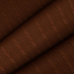 Takoy Material tricotat / jacquard cable knit împletituri Slim culoare mocha mousse