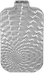  Palack formájú ezüst színű modern kerámia váza napsugaras díszítéssel 30cm Sunny