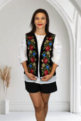 Magazin Traditional Vesta brodata cu model traditional Angi 16