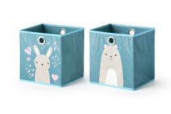 Vicco nyuszi-jegesmedve összecsukható tárolódoboz - 30 × 30 × 30 cm