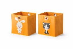 Vicco nyuszi-cica összecsukható tárolódoboz - 30 × 30 × 30 cm