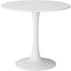 Vicco Carl fehér kerek étkezőasztal - 80 cm