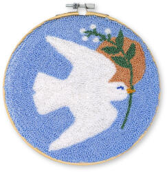 ReStyle Punch kit - Békegalamb - hímzés csomag - 17.8 cm