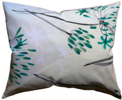  Kispárna huzat - Zöld színű Liliom mintával - 40x50 cm