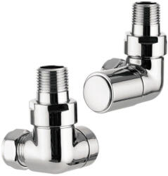 Welland heating Radiátor sarokszelep készlet - 1/2" - NERO-B00022 (B00022)