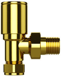 Welland heating Radiátor sarok szelep - 1/2" - MRV-G (arany) (MRV-G)