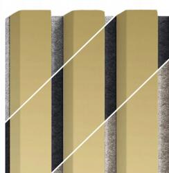 LAMEO Filcre Alá Tett Arany Lécek, dekoratív, akusztikus, 3D Színminta (LAMEO_PFILC)