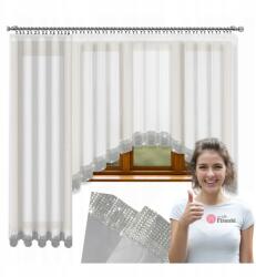 Xzhome Függöny szett Cirkóniákkal Ívben Erkély Ablakra Elegáns 300 145 (CK-3)