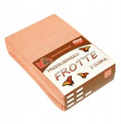 Karo Gumis frotté lepedő 80x160 cm-es, barackszínű Karo (207772)