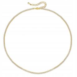  Nyaklánc Nemesacél 14K Aranyozott, Arany Színű Cirkónia Kövekkel NST2119 (NST2119)