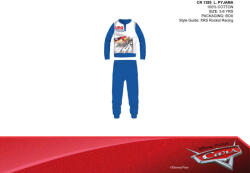 Global Licence Srl Disney Verdák vékony pamut gyerek pizsama - jersey pizsama - középkék - 110 (evCAR1385_kke_110)