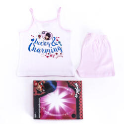 Global Licence Srl Katicabogár és Fekete Macska kalandjai kislány pamut pizsama - ujjatlan pizsama - nyári együttes - világosrózsaszín - 122 (evLBUG517_vro_122)