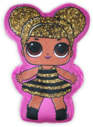 Global Licence Srl Kifordítható LOL Baba játékpárna kislányoknak - kettő az egyben párna - pink-pink (evLOL19-117)