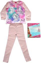 Global Licence Srl Hosszú vékony pamut gyerek pizsama - Hercegnők - Jázmin hercegnővel - Jersey - világosrózsaszín - 116 (evPRI-2022-0077-78_vro_116)