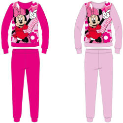 Global Licence Srl Disney Minnie egér pamut flanel gyerek pizsama - világosrózsaszín - 128 (evMIN1917_vro_128)