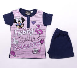 Global Licence Srl Rövid ujjú pamut gyerek pizsama - Minnie egér - sötétkék - 104 (evMIN401_ske_104)